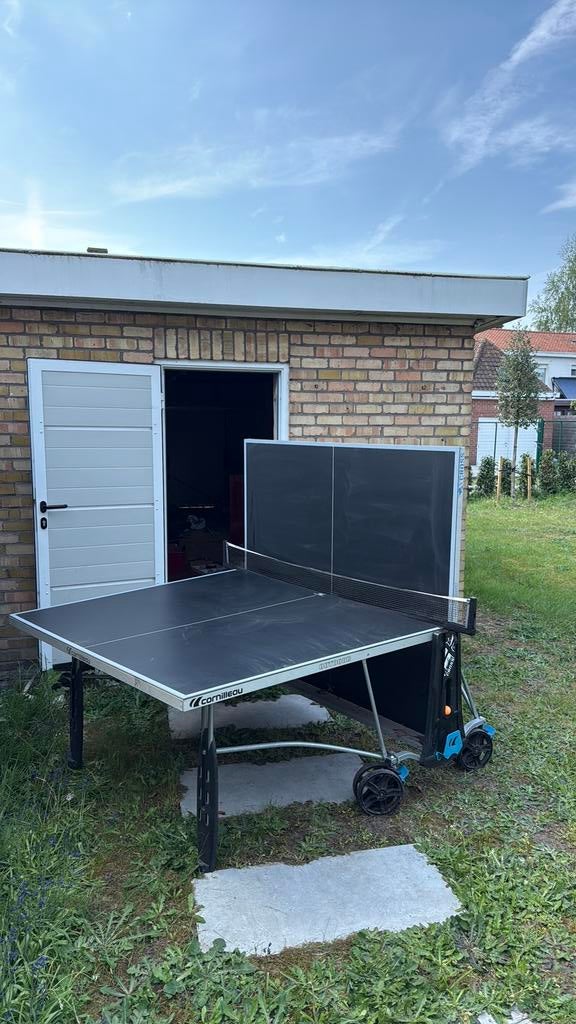 Cornilleau outdoor tafeltennistafel, Sport en Fitness, Tafeltennis, Ophalen, Zo goed als nieuw, Tafel Outdoor, Verrijdbaar