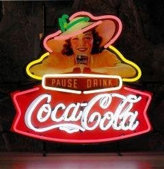 drink coca cola pause neon bar cafe kroeg USA decoatie neons, Verzamelen, Ophalen of Verzenden, Nieuw, Lichtbak of (neon) lamp