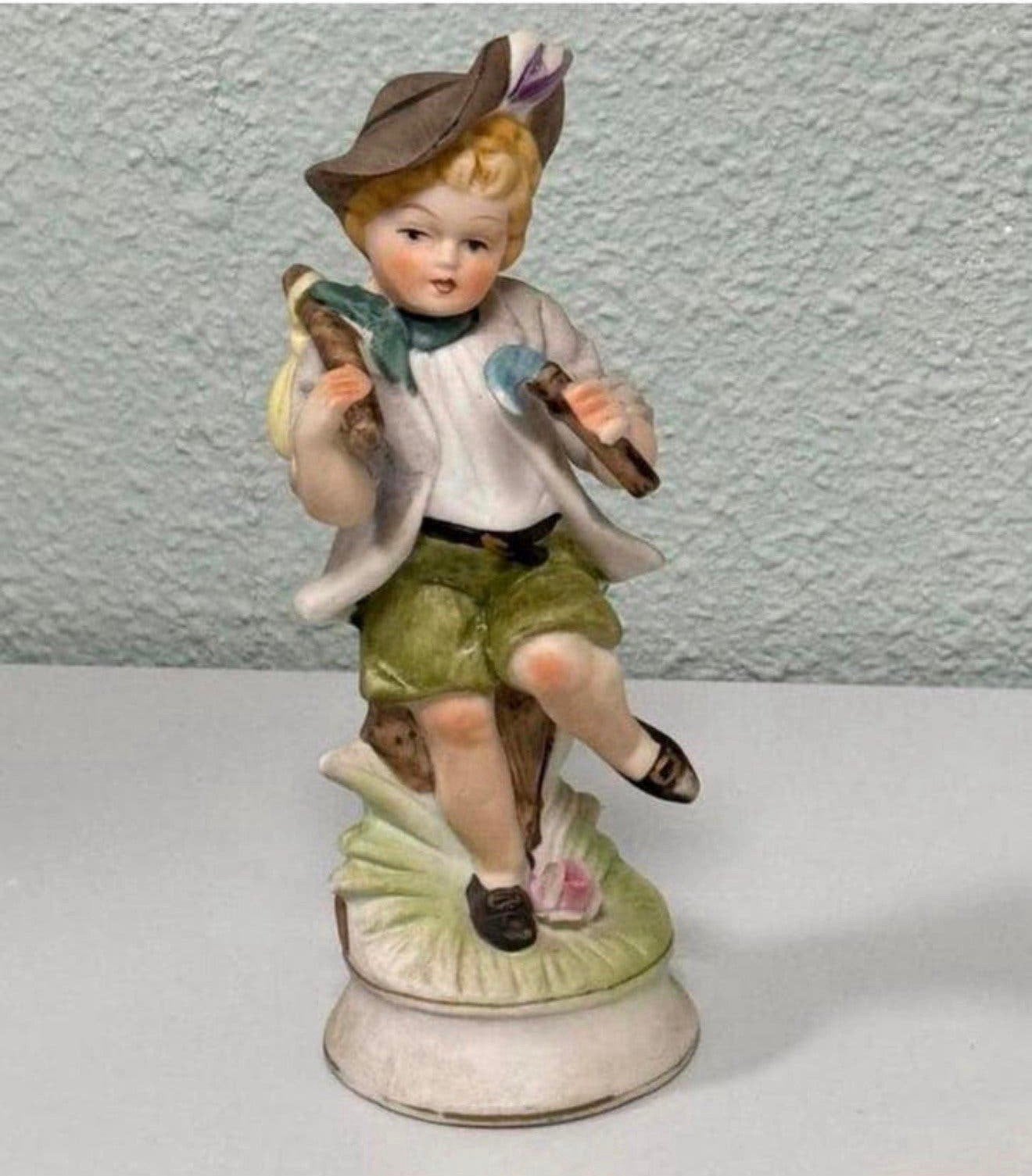 Statue bisque de Capodimonte, statue de randonnée pour fille, Enlèvement ou Envoi, Comme neuf, Humain