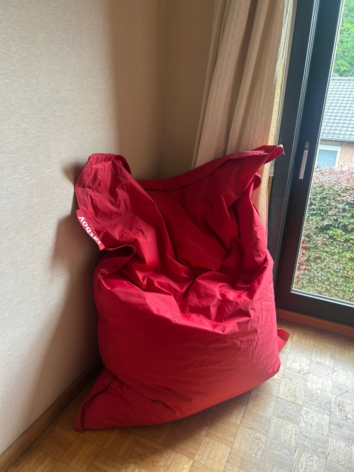 Fatboy zitzak, Huis en Inrichting, Zitzakken, Ophalen, Zo goed als nieuw, Rood, Zitzak