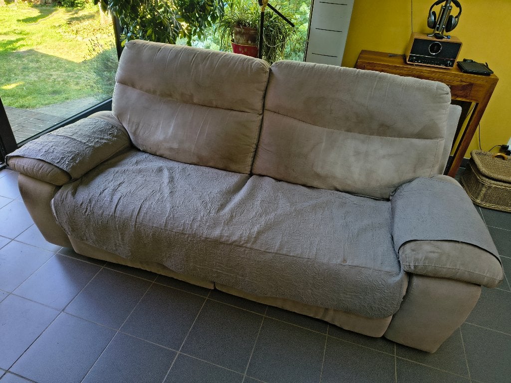 relaxzetel 2 zit elektrisch, Ophalen, Gebruikt, Tweepersoons, 75 tot 100 cm