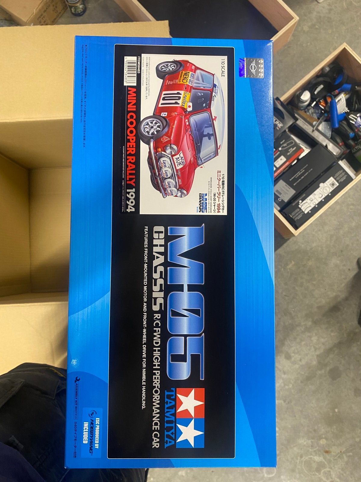 Tamiya minicooper rally 1994 58483, Hobby en Vrije tijd, Modelbouw | Radiografisch | Auto's, Nieuw, Schaal 1:10, Auto onroad, Ophalen