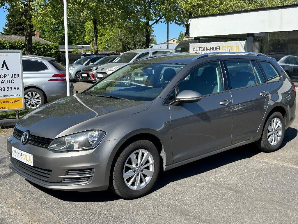VW Golf SW 1.2TSI, 2015, 127.800km, Keuring + 12m Garantie, Autos, 1197 cm³, Argent ou Gris, Achat, Euro 6