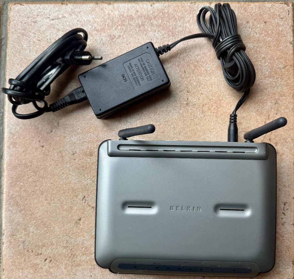 routeur Belkin F5D7231-4, Enlèvement, Utilisé, Routeur, Belkin