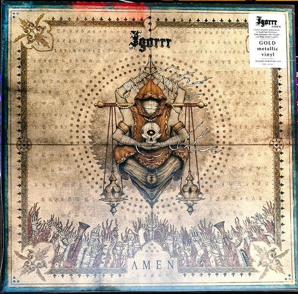 Igorrr - Amen (Gold Metallic Vinyl), CD & DVD, Vinyles | Hardrock & Metal, Neuf, dans son emballage, Death metal, LP, Édition limitée