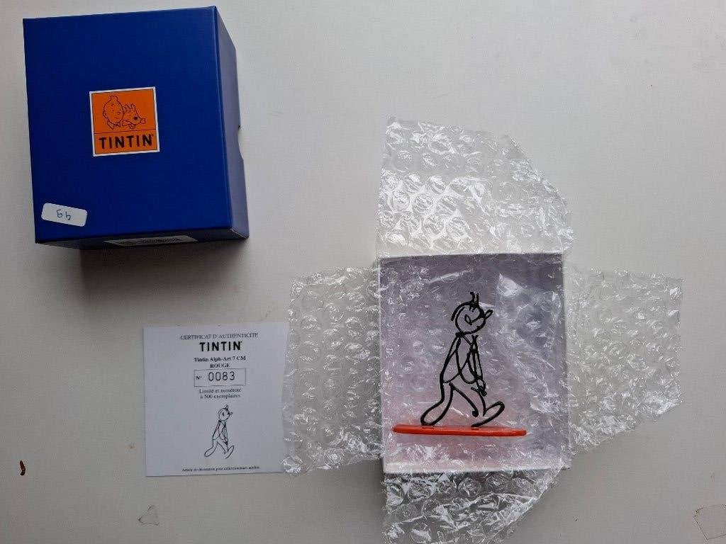 FIGURINE PIXI "TINTIN ALPH ART" SOCLE ROUGE + BOITE + CERTIF, Enlèvement ou Envoi, Comme neuf, Autres types