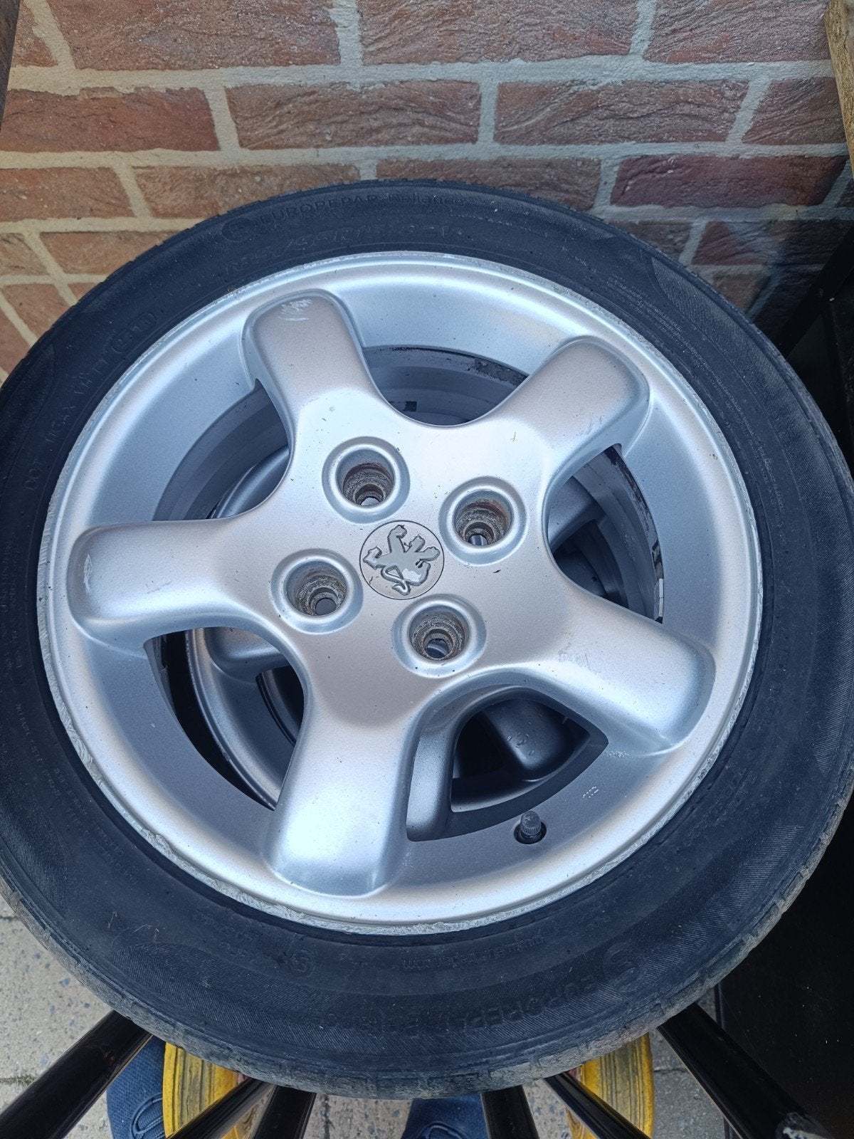 jantes Peugeot 206 S16, Auto-onderdelen, Banden en Velgen, Gebruikt, 15 inch, Banden en Velgen, 185 mm