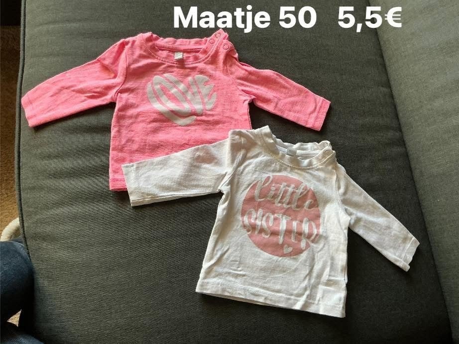 Babykleding maat 50 voor meisjes en unisex, Kinderen en Baby's, Babykleding | Maat 50, Ophalen, Zo goed als nieuw, Setje