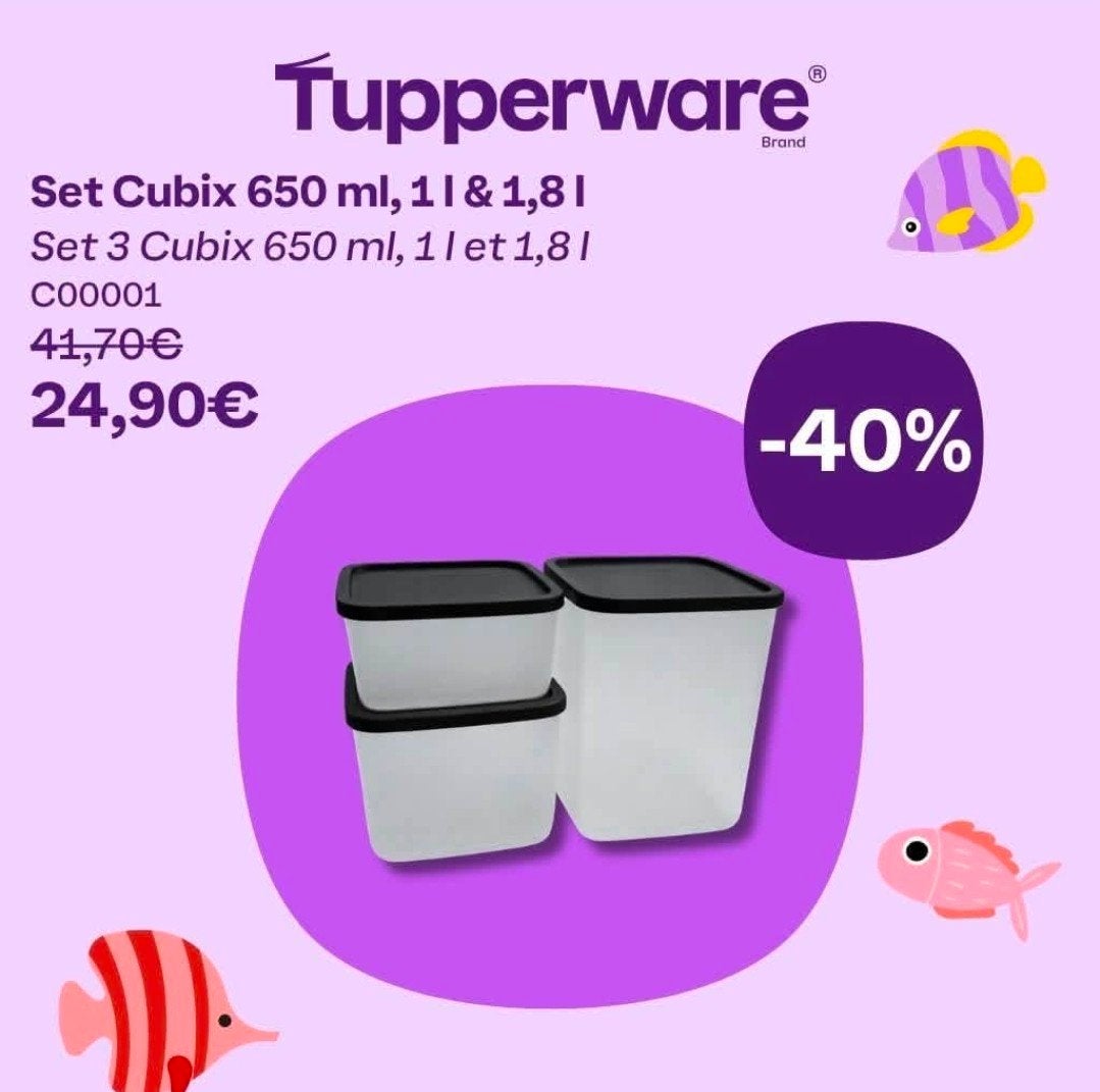 Tupperware set cubix, Ophalen of Verzenden, Nieuw