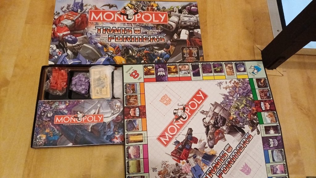 jeu de plateau new Monopoly Transformers Monopoly, 1 ou 2 joueurs, Enlèvement ou Envoi, Neuf, Monopoly