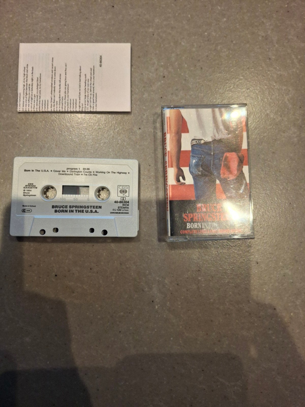 Muziekcassette Bruce Springsteen, CD & DVD, Enlèvement ou Envoi, Originale, Utilisé, 1 cassette audio