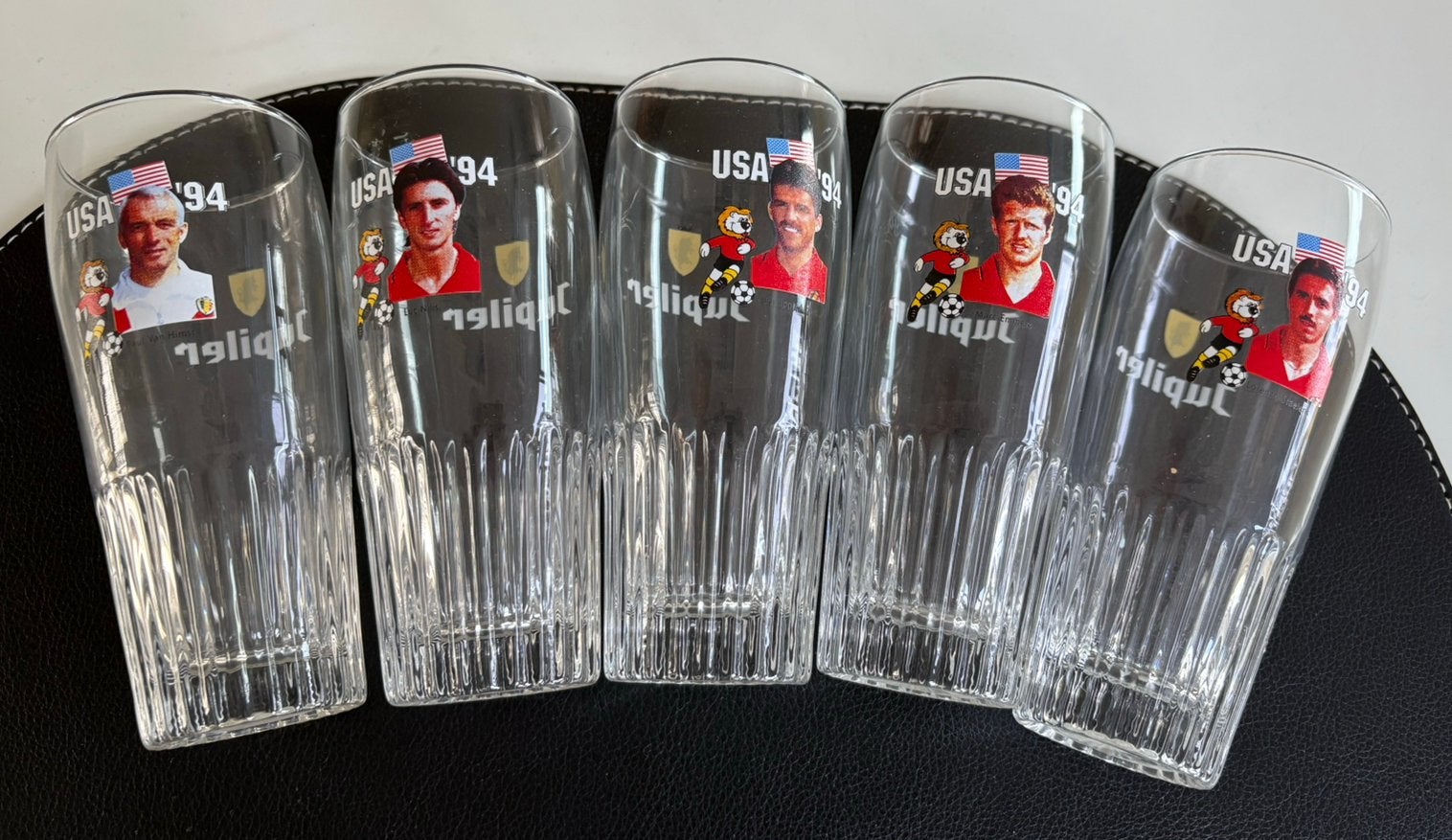 Jupiler 10 glazen wk usa 94, Verzamelen, Ophalen, Zo goed als nieuw