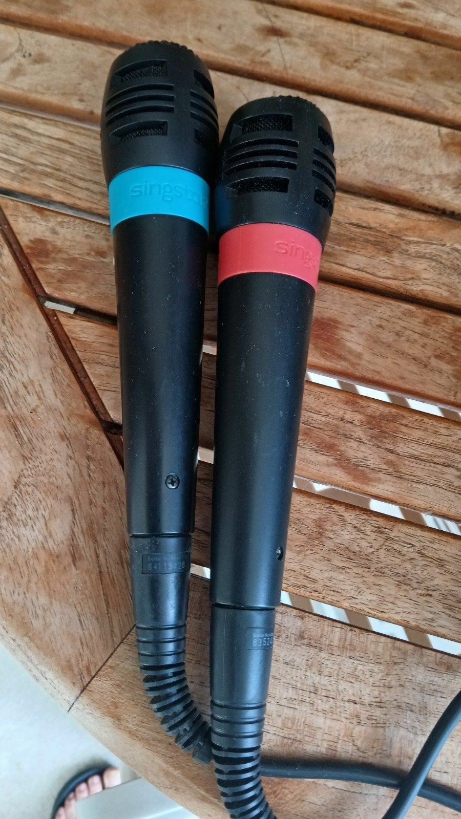 2 microfoons voor Playstation 2 en 3, Computers en Software, On-ear, Ophalen of Verzenden, Zo goed als nieuw, Inklapbare microfoon