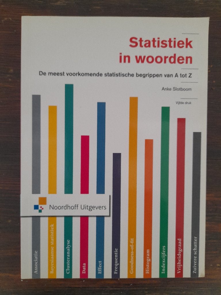 Studieboek Statistiek, Boeken, Ophalen of Verzenden, Nieuw