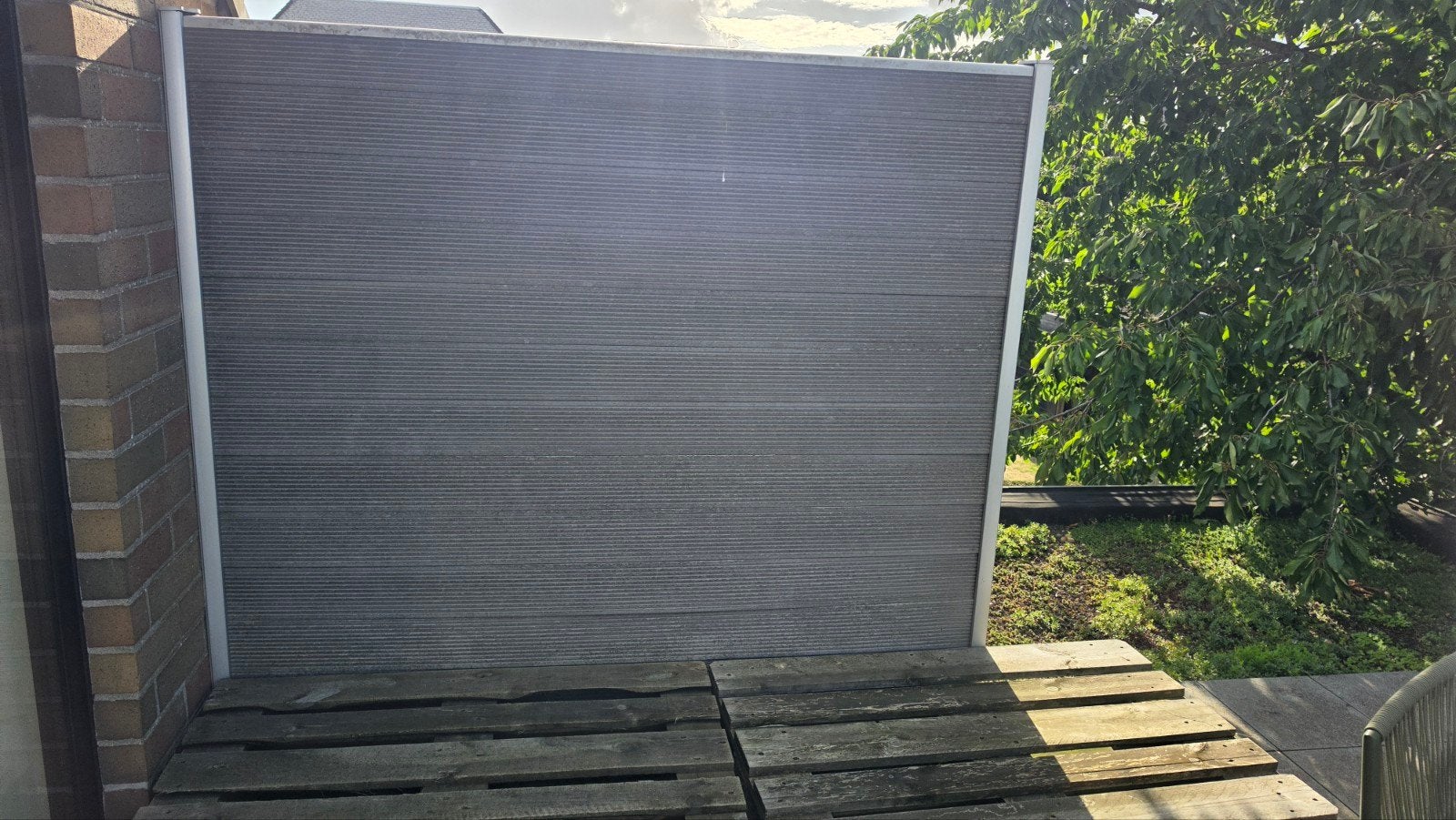 windscherm uit vinylplanken, Jardin & Terrasse, Écrans de jardin, Enlèvement