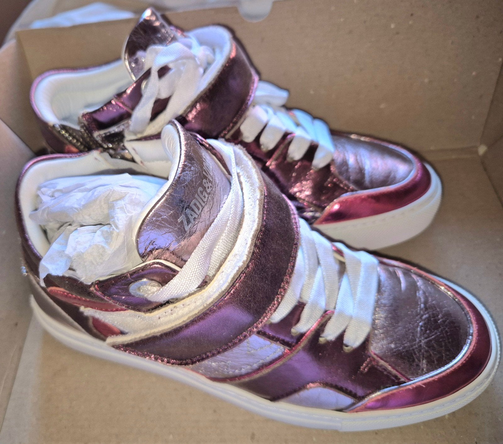 Sneakers Zadig et Voltaire 37 presque neuves, Enlèvement ou Envoi, Sneakers et Baskets, Zadig et voltaire, Comme neuf