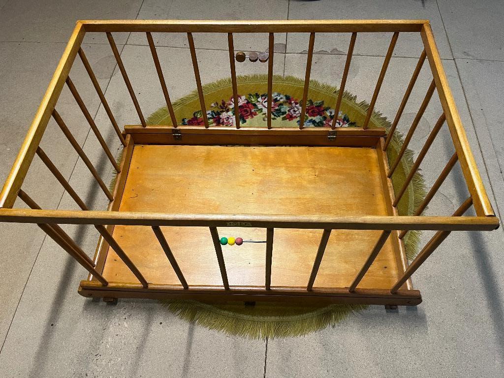 Vintage kinderpark, Kinderen en Baby's, Babyparken, Ophalen, Rechthoekig