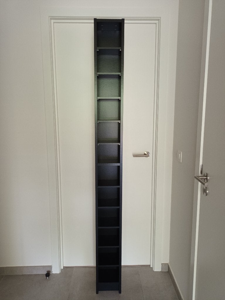 IKEA Billy CD rek zwart, Ophalen, Zo goed als nieuw, Hout, Cd's of Dvd's