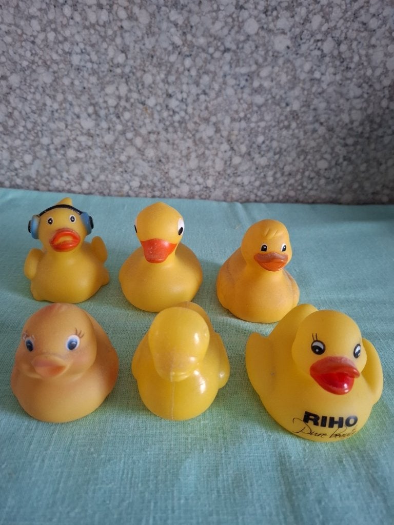 6 badeendjes voor 1 euro samen, Enlèvement, Utilisé, Canard de bain, Autres marques