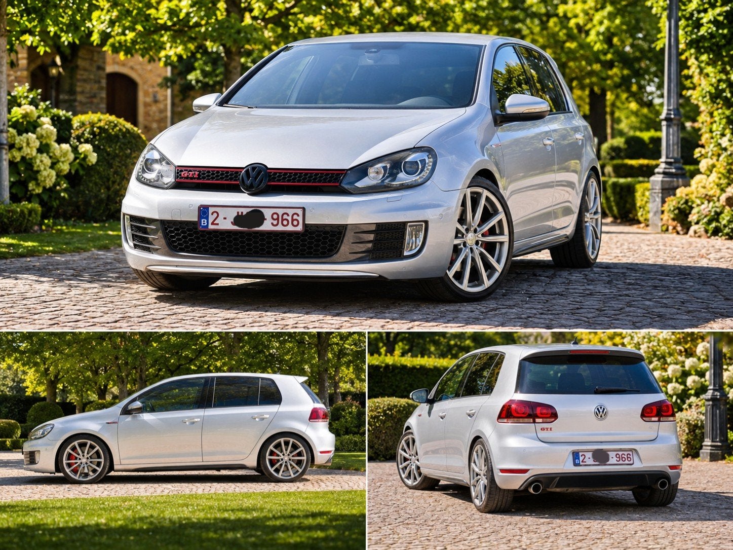VW GOLF 6 GTI **DSG AUTO**197MKM**XENON** 5-DEURS ** LEZ OK, Automaat, Euro 5, Stof, Zilver of Grijs