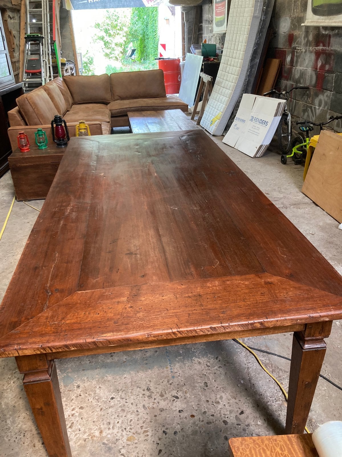 Eettafel 6 tot 8 personen, Huis en Inrichting, Tafels | Eettafels, Ophalen, Zo goed als nieuw