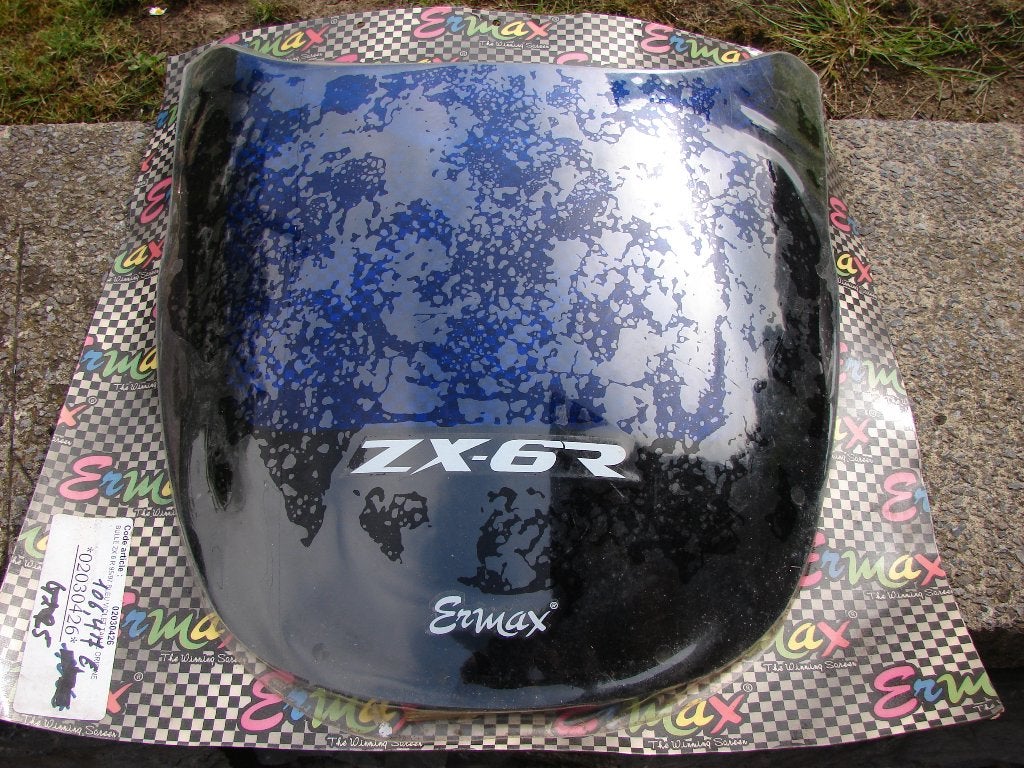 Kawasaki zx-6r bulle bleue violet 1995 - 1997 neuve ERMAX ., Motos, Enlèvement, Neuf