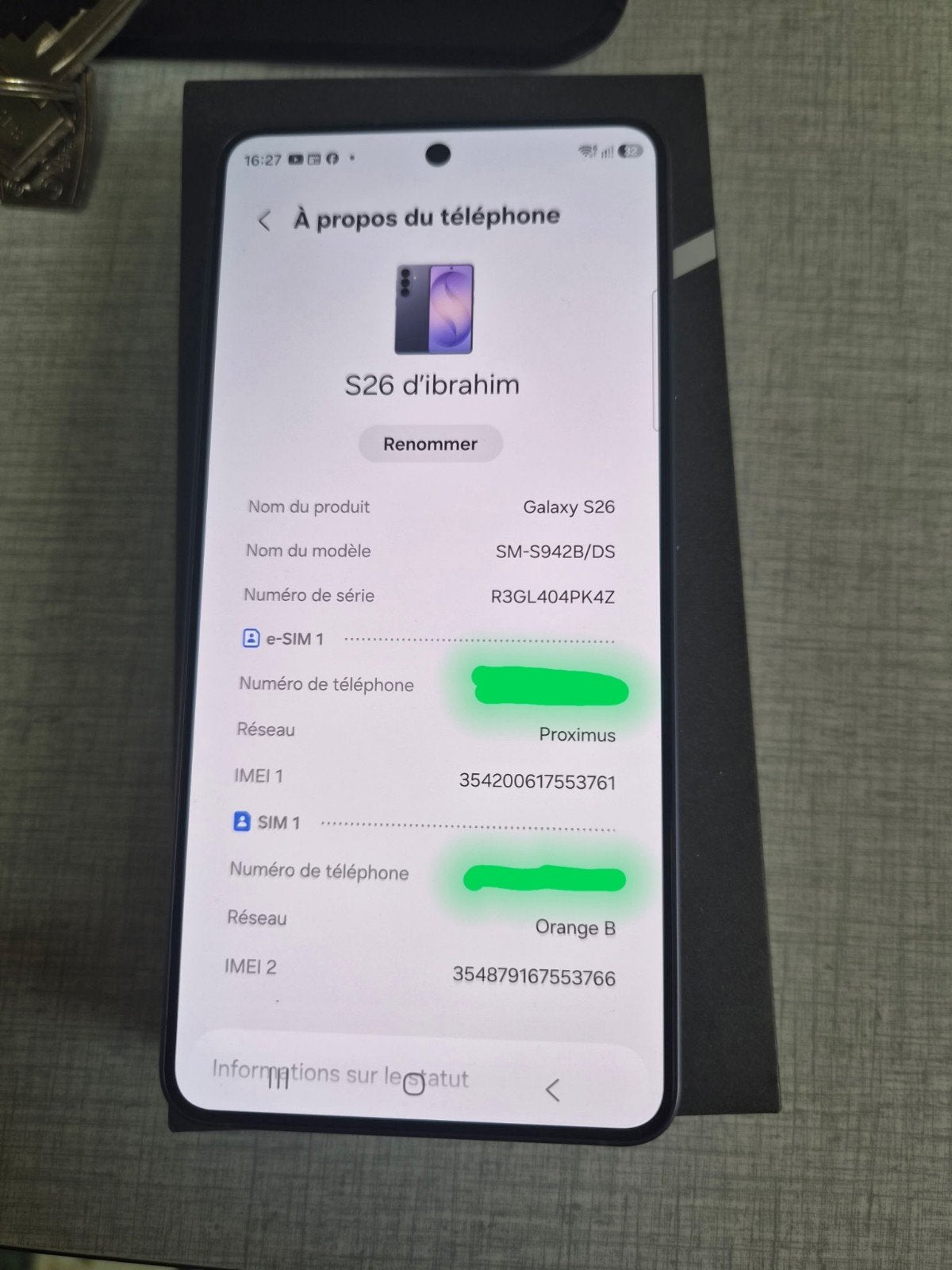 Samsung Galaxy S26, Télécoms, Téléphonie mobile | Samsung, Autres modèles, Android OS, 10 mégapixels ou plus, Violet, Enlèvement