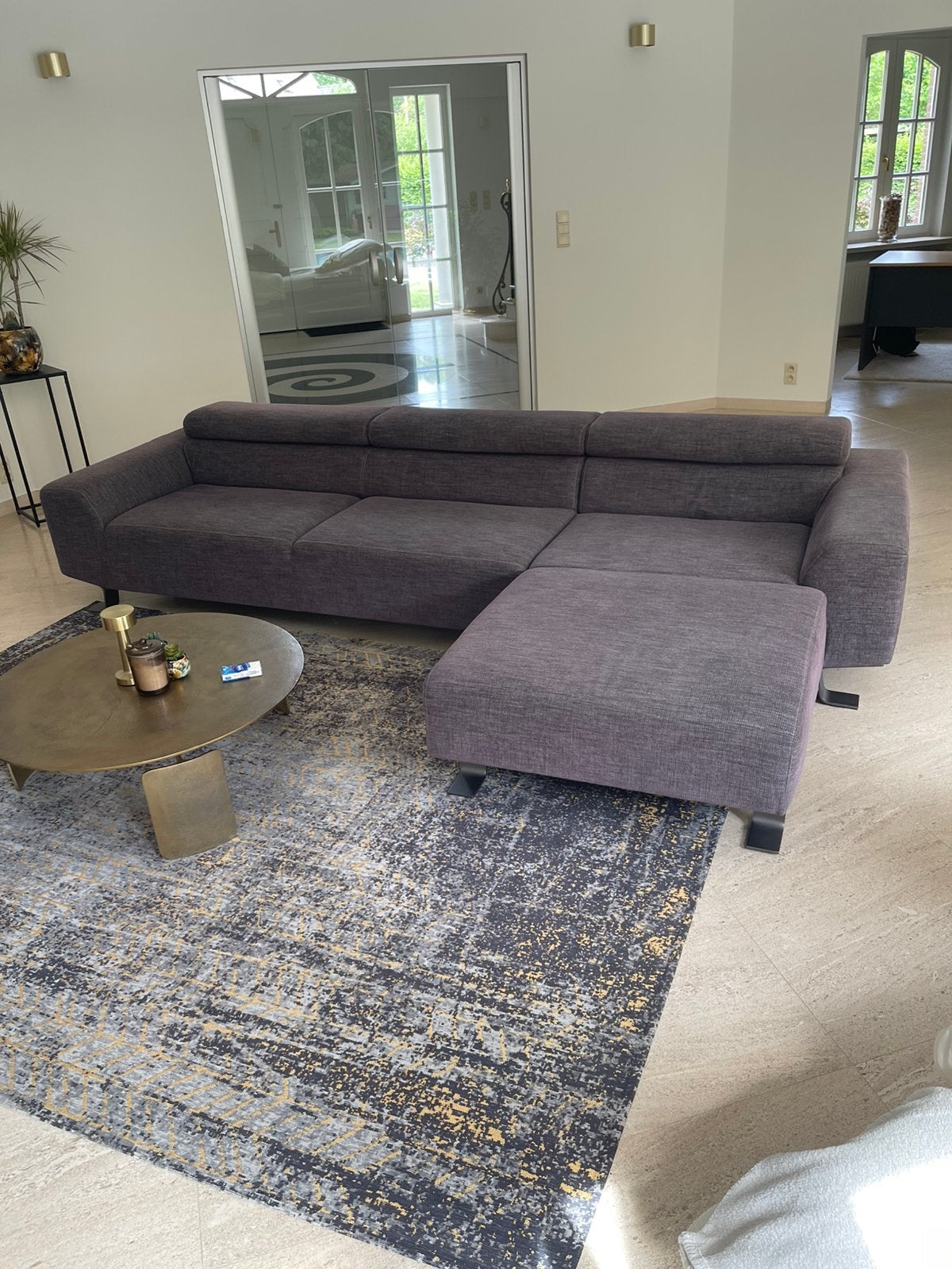 Sofa met longchair, Ophalen, Gebruikt
