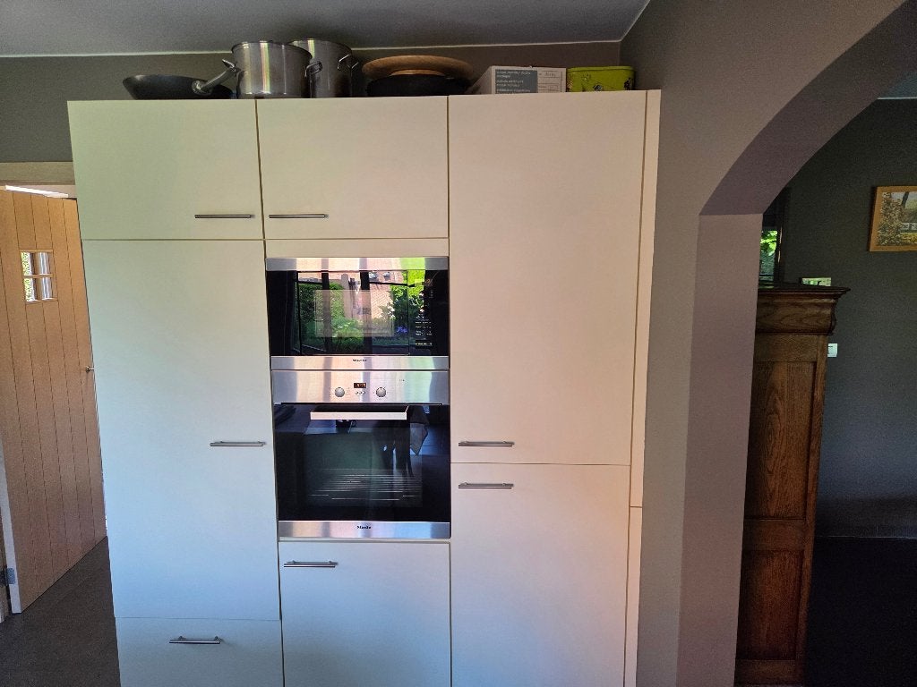 Complete Keuken met Miele inbouwtoestellen, Ophalen, Overige typen, Zo goed als nieuw, Hout
