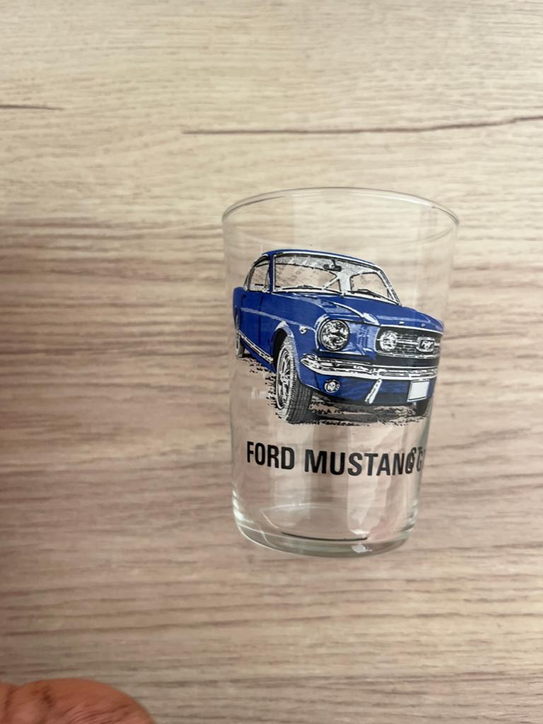Ford mustang drinkglas 150ml, Ophalen of Verzenden, Zo goed als nieuw