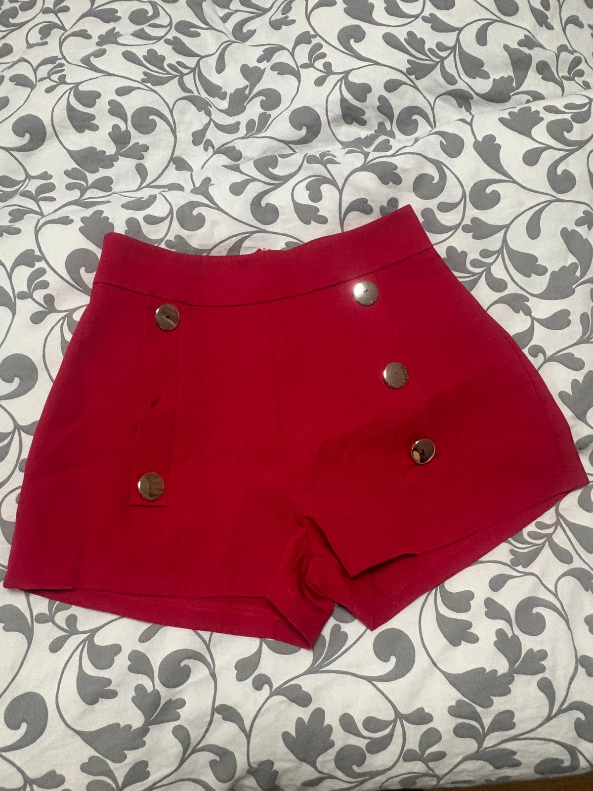 Jolie ensemble rouge avec sa blouse de couleur moderne, Enlèvement ou Envoi, Porté, Taille 36 (S), Rouge