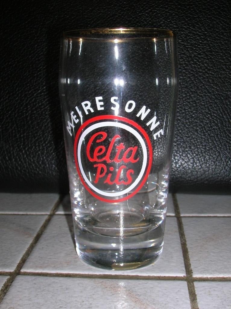 MEIRESONNE Celta Pils, Verzamelen, Ophalen of Verzenden, Zo goed als nieuw, Glas of Glazen