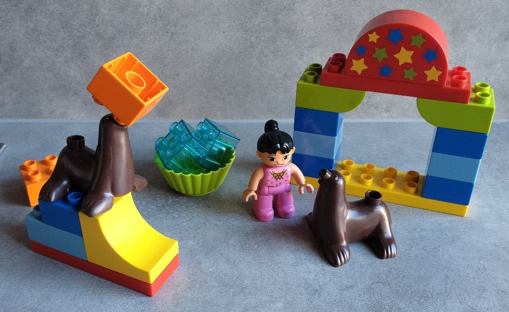 lego duplo circus show met zeeleeuwen, Kinderen en Baby's, Ophalen of Verzenden, Gebruikt, Duplo