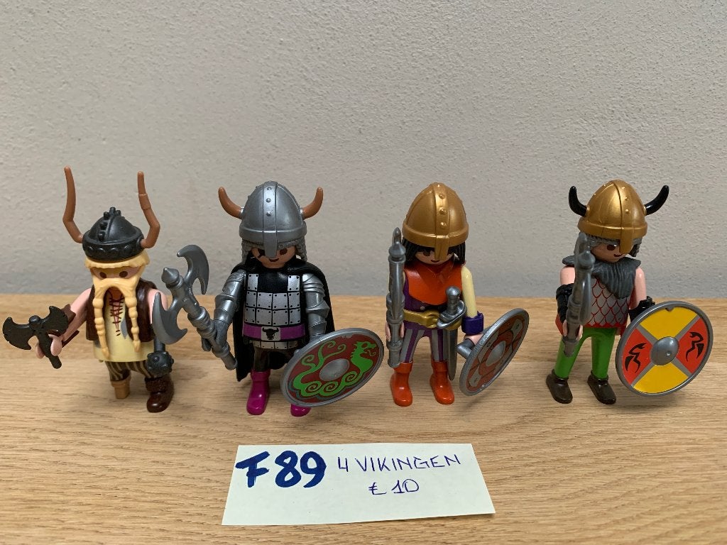 PLAYMOBIL F89: LOT 4 VIKINGEN, Enfants & Bébés, Historique, Enlèvement ou Envoi, Comme neuf, Figurines