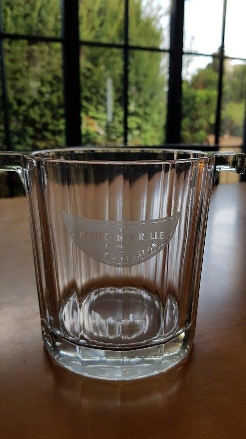 Seau à glace en verre ancien Moët et Chandon, Collections, Enlèvement ou Envoi, Comme neuf, Autres types