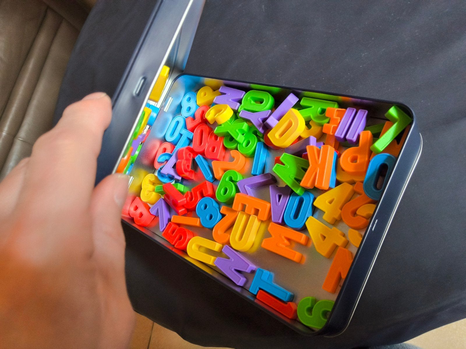 Magnetische cijfers en letters €2, Ophalen, Gebruikt, Taal en Lezen
