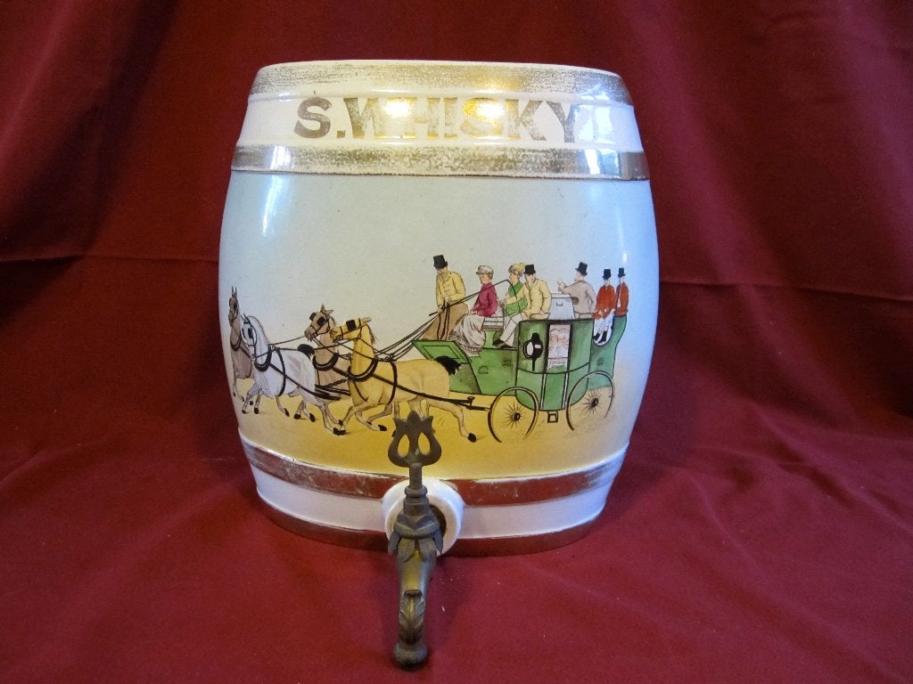 Oud aardewerk whiskyvat, Ophalen
