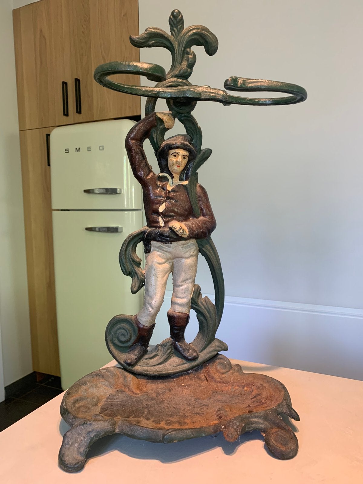 Vintage Art Nouveau paraplubak van gietijzer, Ophalen of Verzenden, Zo goed als nieuw