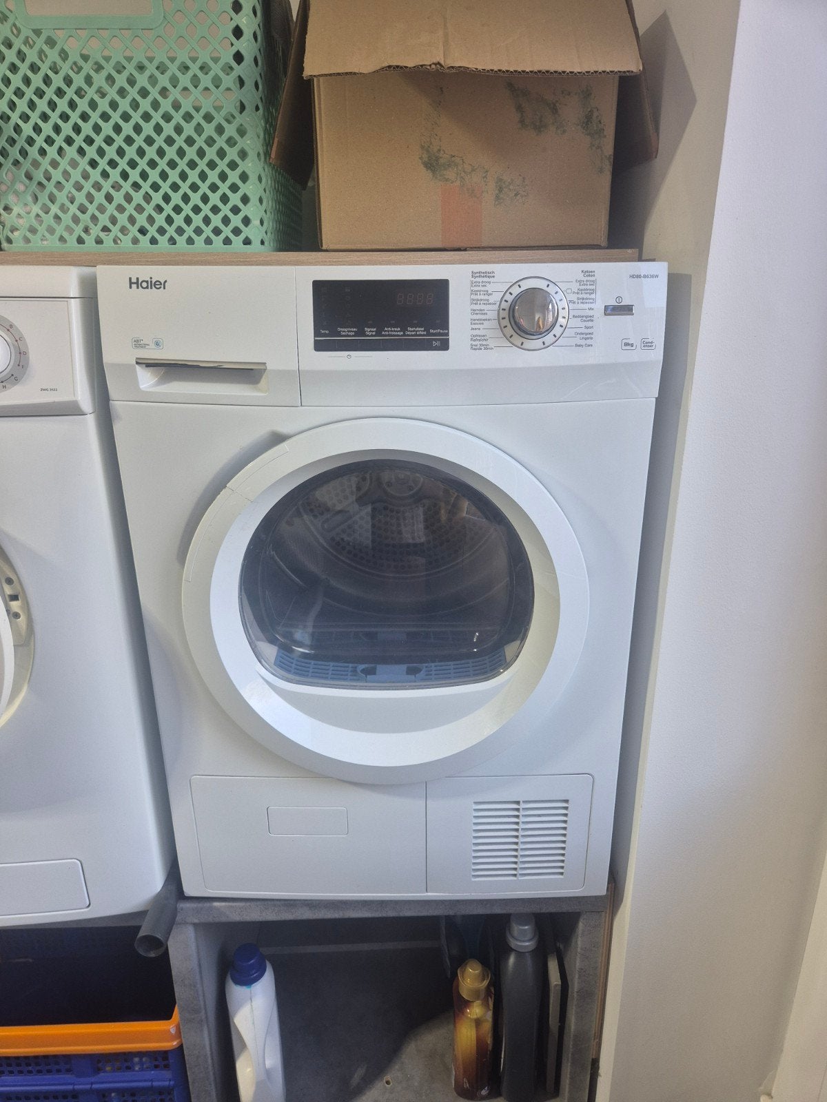 Haier droogkast, Elektronische apparatuur, 6 tot 8 kg, Minder dan 85 cm, Anti-kreukfase, Ophalen of Verzenden
