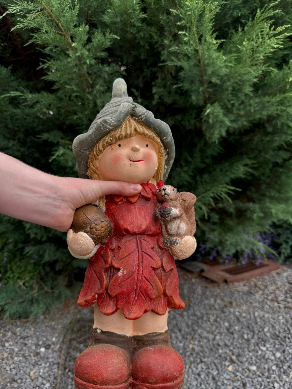 Figurine décorative automnale avec écureuil, Envoi, Comme neuf