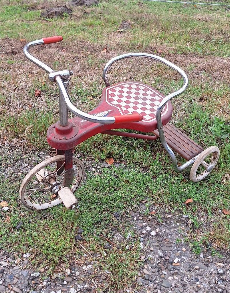 Stoere vintage driewieler, kinderfietsje uit de 60'r jaren., Ophalen