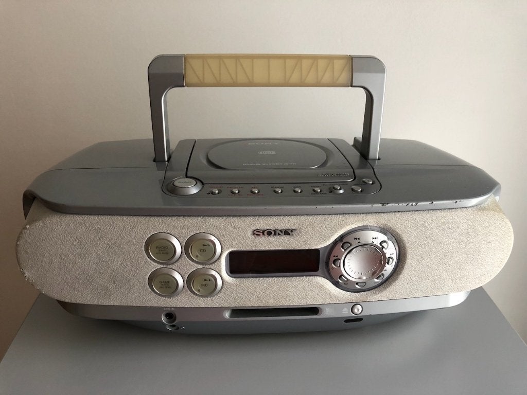 Sony draagbare stereo CD-MD player, Ophalen