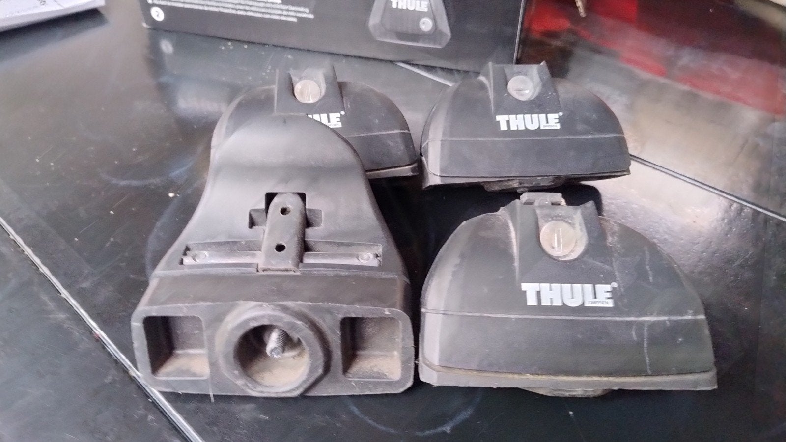 Thule voeten voor square bars 8522381003 8522382001, Auto diversen, Dakdragers, Ophalen