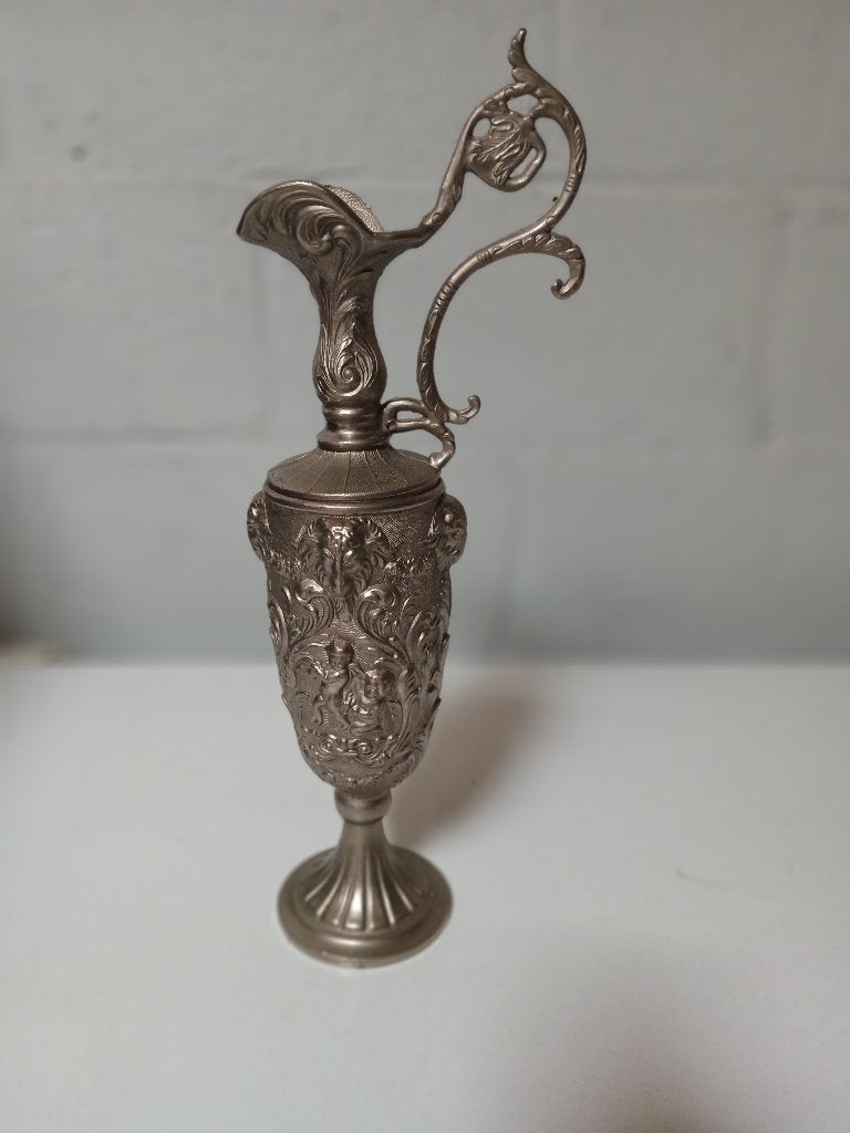 Siervaas, Gebruikt, Ophalen of Verzenden, 40 cm, Zilver