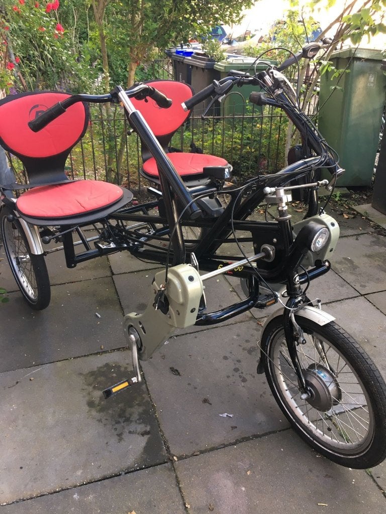 Duofiets van raam Fun2 go met electrische ondersteuning., Fietsen en Brommers, Ophalen of Verzenden, Gebruikt