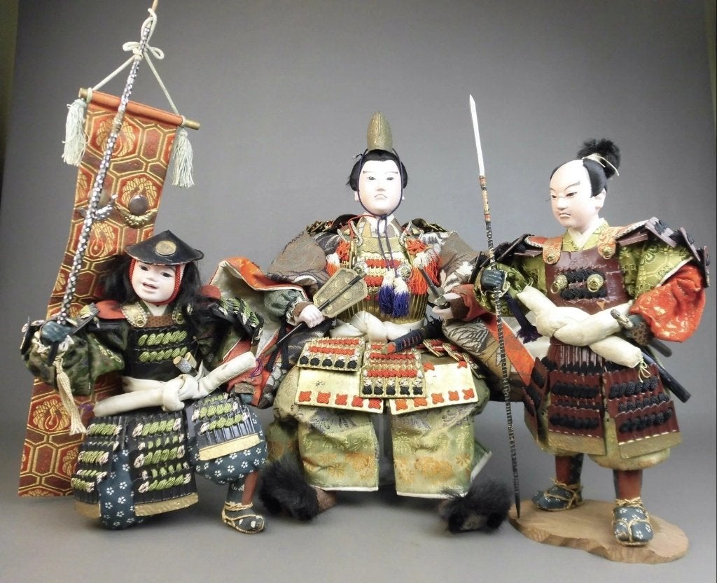 Samourai poupée antique, Collections, Enlèvement ou Envoi, Objet d'art