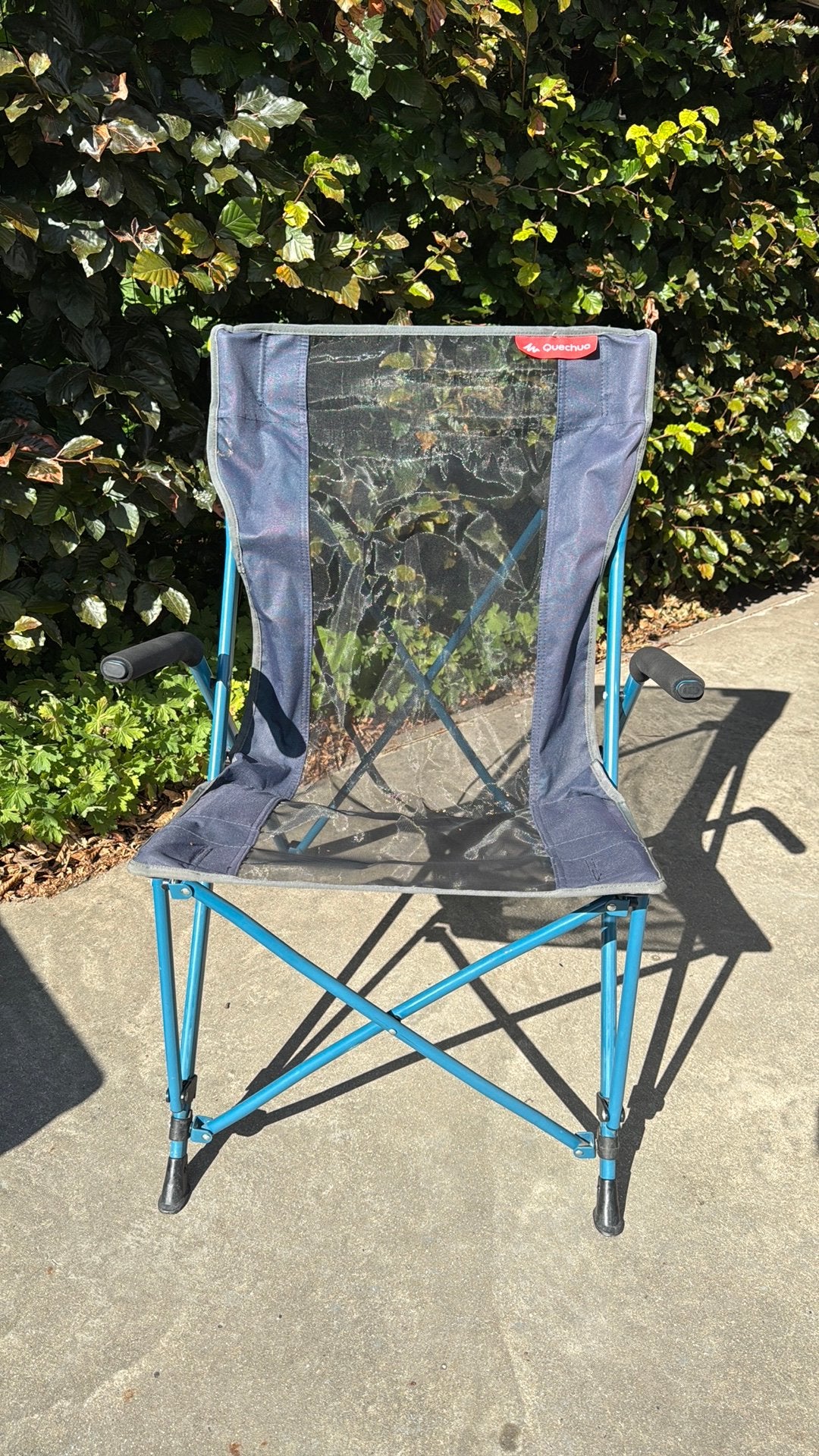 5 kampeerstoelen QUECHUA, Caravanes & Camping, Meubles de camping, Enlèvement, Utilisé, Chaise de camping