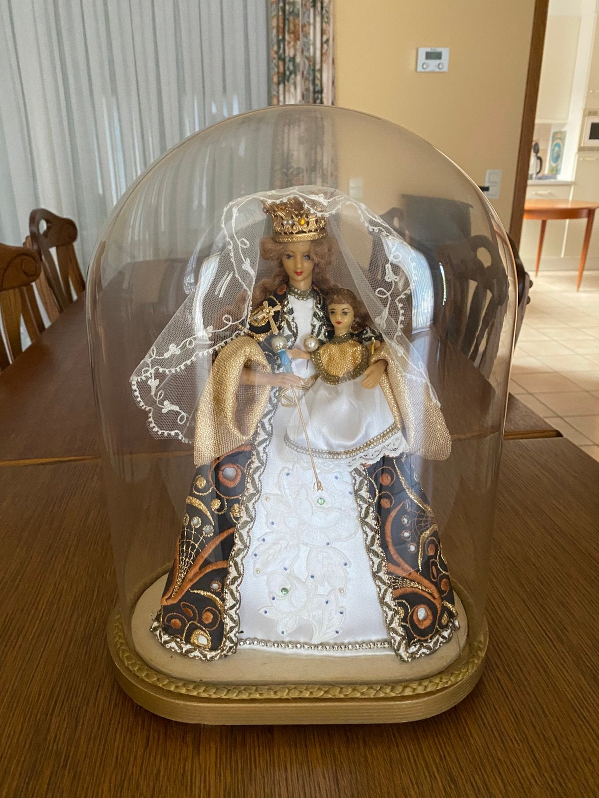 madonna, Verre, Enlèvement, Utilisé, Avec plateau