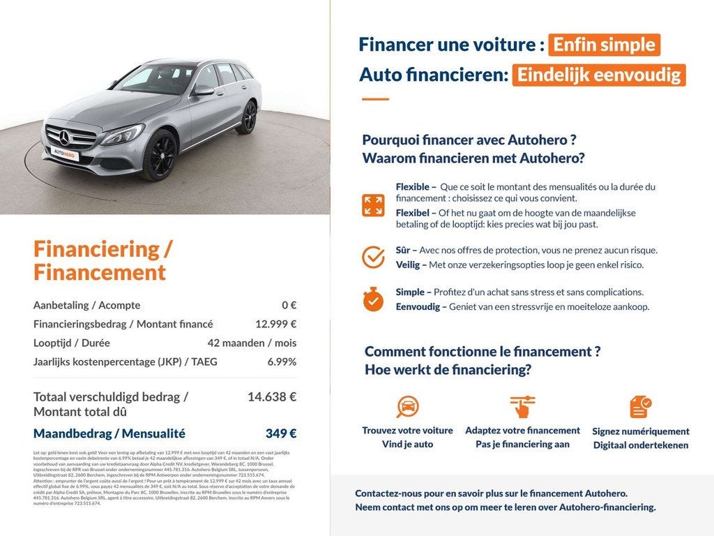 Mercedes-Benz C-Klasse 200 C 200 d T BlueTEC Avantgarde, Auto's, 116 g/km, Achterwielaandrijving, Gebruikt, 136 pk