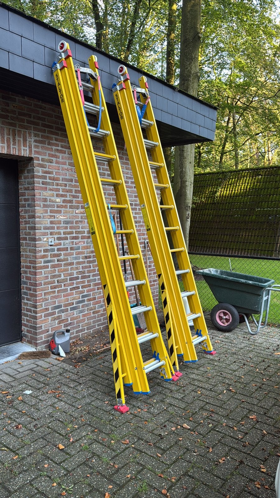 Staltor kunststof ladder 3x12 sporten T3G12, Doe-het-zelf en Bouw, Ophalen, Zo goed als nieuw, Ladder